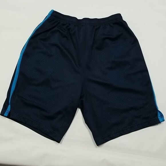 🎁5/$25 Athletic Works Shorts Men's Size Medium Draw String Side Pockets Blue - Picture 4 of 7